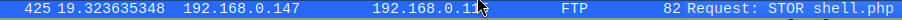 FTP STOR shell.php
