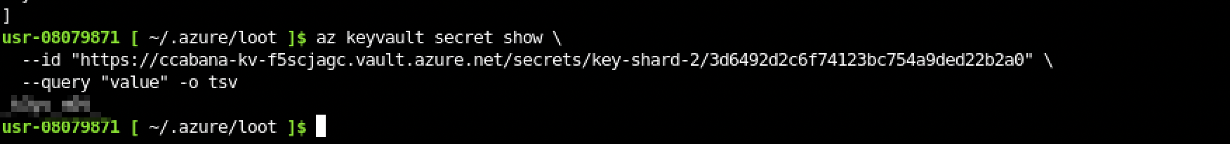Reading the value of the old, supposedly-rotated version directly by its full versioned ID